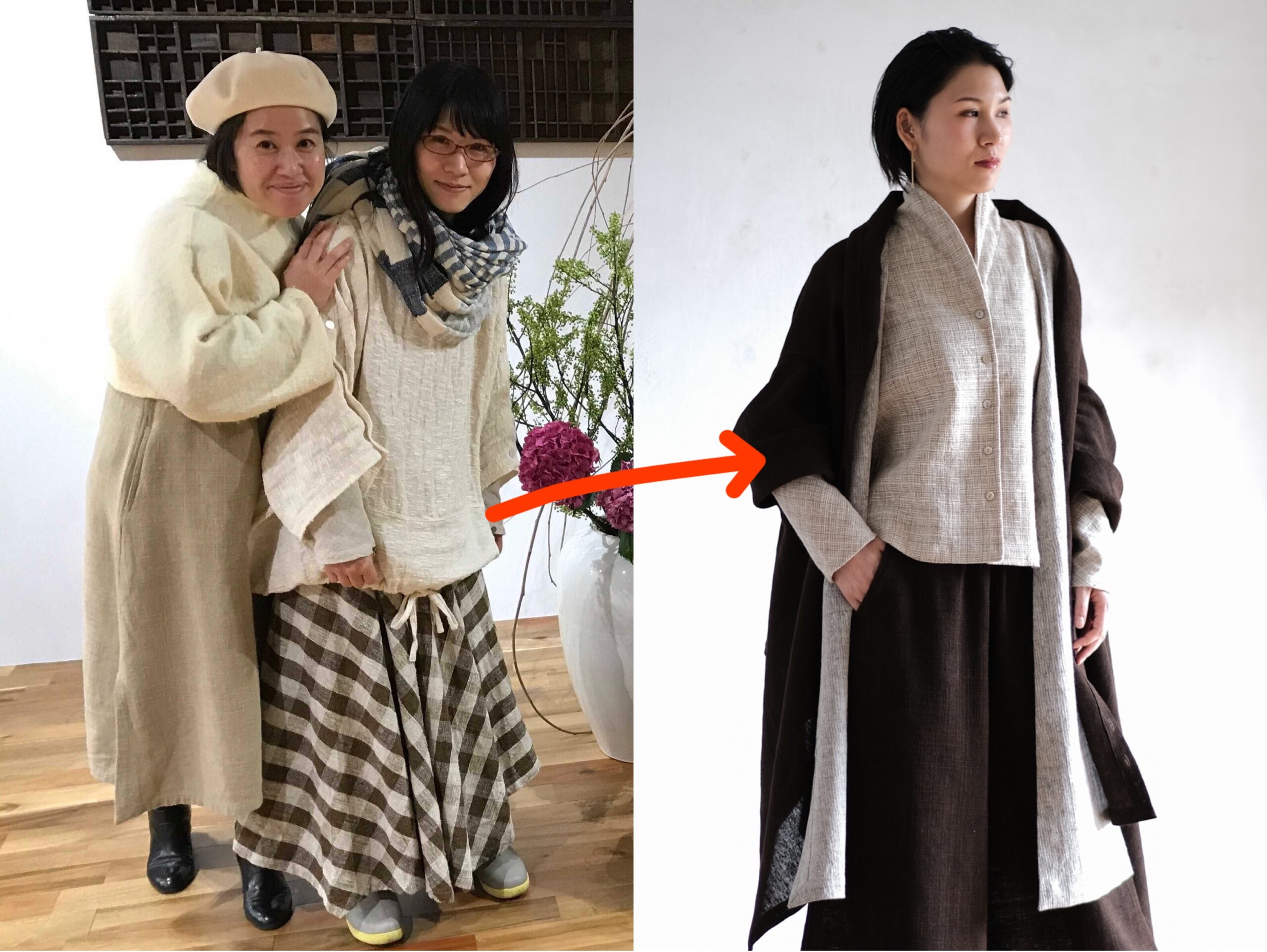 usaato   うさと　ワンピース　草木染め　うさとの服