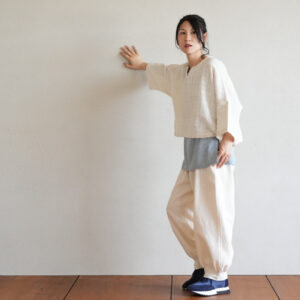 【月末セール】うさとの服　ゆったり白ワンピース　Usaato /天然素材 カテゴリーから選ぶ,ロングアイテム,ワンピース | Usaato